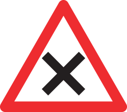 Strassensignale Vortrittssignal Verzweigung mit Rechtsvortritt