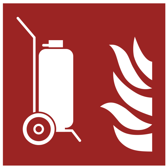 Brandschutzzeichen Fahrbarer Feuerlöscher
