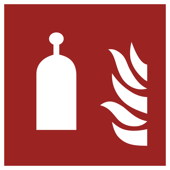 Brandschutzzeichen Auslösestation für Raumschutz