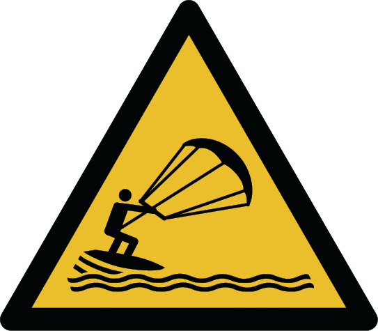Warnung vor Kitesurfern