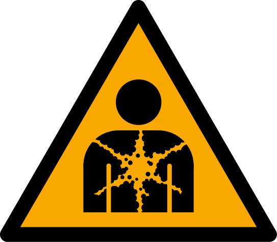 Warnung vor gesundheitsgefährdenden Stoffen oder Gemischen