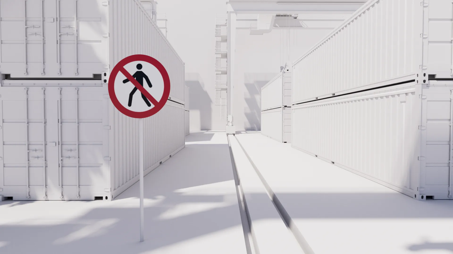 Verbotszeichen Hafenumschlag